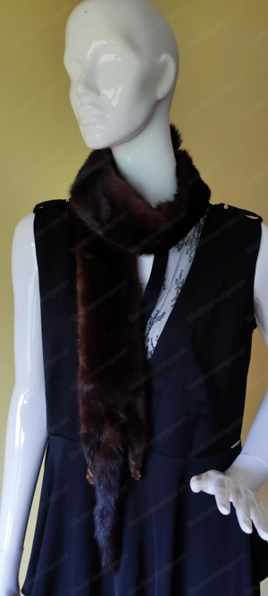 Eleganter klassische Vintage Pelzschal neu nie getragen Bild 3