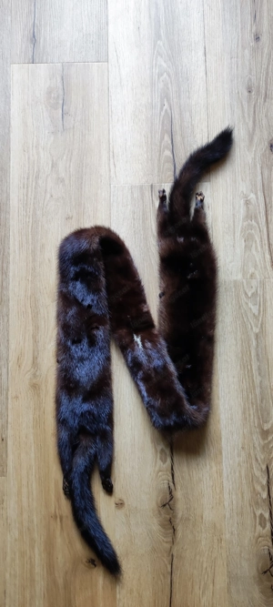 Eleganter klassische Vintage Pelzschal neu nie getragen Bild 7