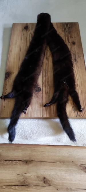 Eleganter klassische Vintage Pelzschal neu nie getragen Bild 10