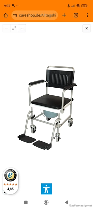Toilettenrollstuhl