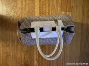 DKNY Logo Tasche beige  weiss 1A Zustand, fast neu ! Bild 3