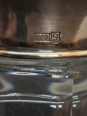 800er Silber Gewürzstreuer antik Salz und Pfeffer Bild 6