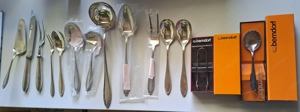 Berndorf Besteckset, schwer Versilbert Italienisches Design,  1950er 110 Teile. Unbenutzt Bild 2
