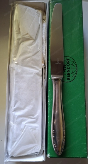 Berndorf Besteckset, schwer Versilbert Italienisches Design,  1950er 110 Teile. Unbenutzt Bild 4
