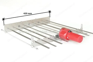 Pizza Spießantrieb BBQ Spieße Spießdreher Schaschlik Grill Spiessaufsatz  Bild 4