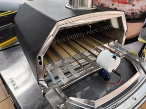 Pizza Spießantrieb BBQ Spieße Spießdreher Schaschlik Grill Spiessaufsatz  Bild 2