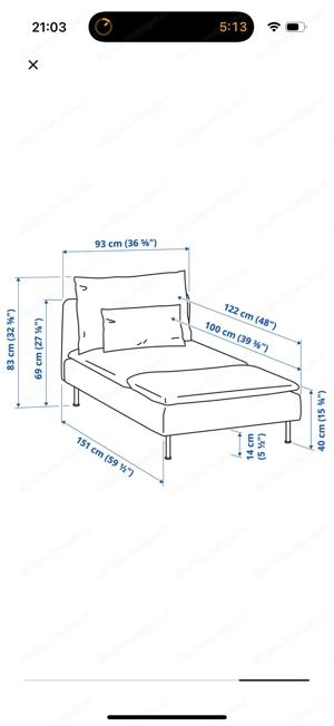 Söderhamn Ikea Récamiere Bild 2