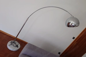 Stehlampe in Silber