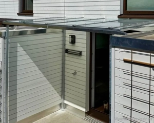 Terrassenüberdachung Stahl Glas (VSG TVG 12 mm) - sehr guter Zustand Bild 2