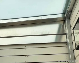 Terrassenüberdachung Stahl Glas (VSG TVG 12 mm) - sehr guter Zustand Bild 6