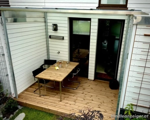 Terrassenüberdachung Stahl Glas (VSG TVG 12 mm) - sehr guter Zustand