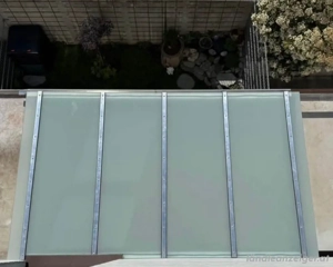 Terrassenüberdachung Stahl Glas (VSG TVG 12 mm) - sehr guter Zustand Bild 4