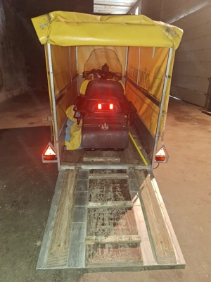 Skidoo mit Transportanhänger Bild 6
