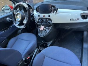 Fiat 500 Cabrio   Weiß   Top Zustand   Unfallfrei Bild 2