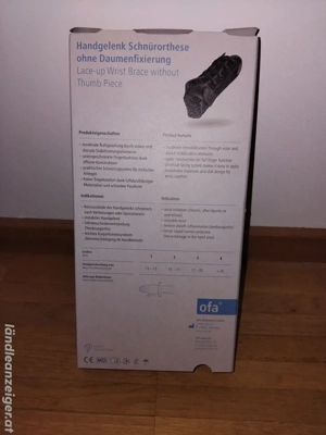 Handgelenk Schnürorthese ohne Daumenfixierung Bild 2