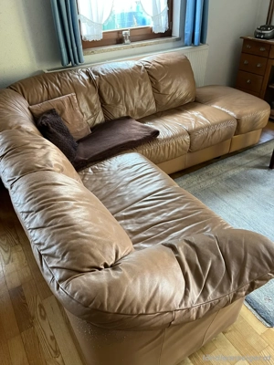 Ledersofa zu verschenken Bild 2