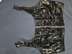 Lack String, Wet Look Panty Lack Top Bild 4