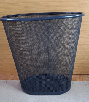 Papierkorb, Gitterkorb Dunkelblau, Metall