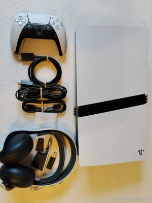 Sony PlayStation 5 Pro 2TB Digital Wie Neu   Elite Puls Wireless Headset Bundle Bild 9