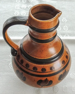 Tonkrug, Glühweinkrug, Weinkrug, Mostkrug, Saftkrug, Krug, Wasserkrug, Glühwein, Wein Bild 2