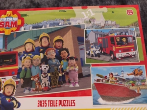 Puzzle Set Feuerwehrmann Sam Bild 3