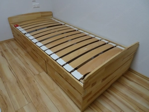 Kinder Jugend Bett Holz 90x200 Schubladen Matratze Lattenrost Bild 2