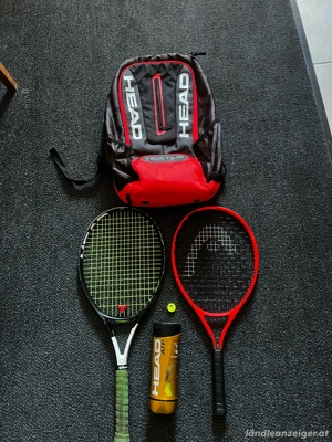 Tennis schläger + Tasche + Bälle VB Bild 2