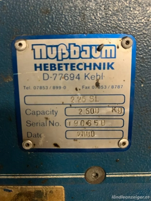 Hebebühne Nußbaum Bild 2