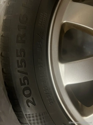 4 Audi Winterreifen auf Stahlfelgen 205 55 R16 91H Bild 2