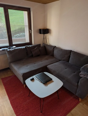 Moderne Eckcouch in Anthrazit    bequem & gepflegt Bild 4