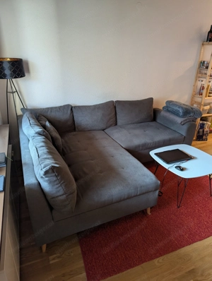 Moderne Eckcouch in Anthrazit    bequem & gepflegt Bild 3