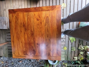 Massiver Sheesham-Holztisch   Couchtisch   hochwertig & handgefertigt