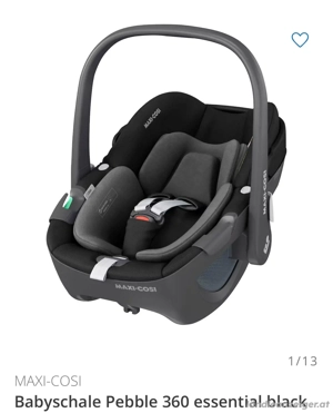 Babyschale Pebble 360 inkl. Isofix-Basis FamilyFix 360 essential black Bild 3