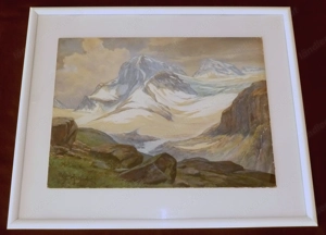 PIZ BUIN Bild Aquarell von Franz Gradl Bild 3