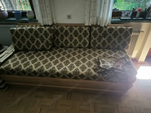 Rustikale Vollholz-Eckbank-Garnitur mit Tisch, 3 Stühlen & passendem Sofa Bild 6