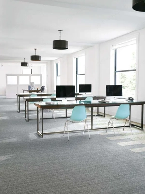 World Woven Linen Tweed Teppichfliesen von Interface Bild 3