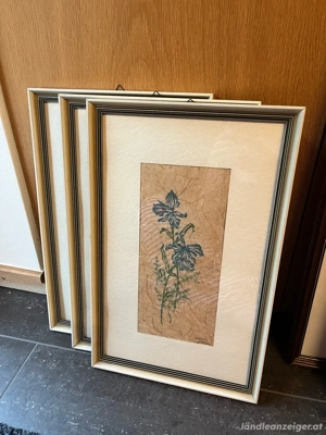 3 Bilder mit Blumenmotive