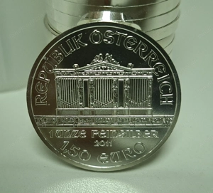 Wiener Philharmoniker, 1 Unze,  Silber 999 Jahr 2011 Bild 3