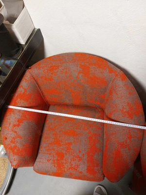 2x rote Polstersessel Bild 4