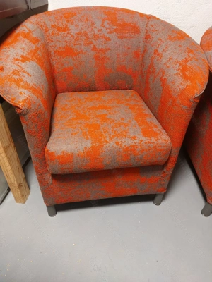 2x rote Polstersessel Bild 2