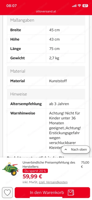 Traktor Anhänger rolly toys   Vacumax Tanker Bild 7