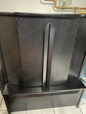 Schwarzer Wohnzimmerschrank 3-teilig Bild 3