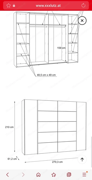 Kleiderschrank neu Originalverpackt Bild 3