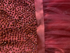 Ballkleid weinrot Größe 42 Bild 4