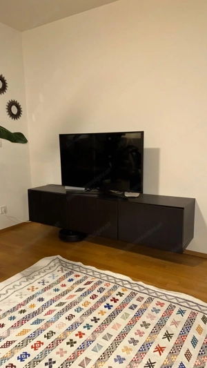 Ikea Besta TV Bank schwarzbraun
