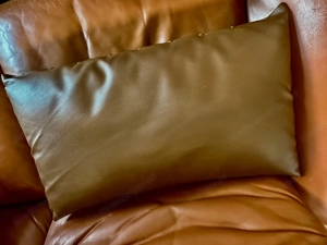 Kissenhülle Kunstlederüberzug schokobraun 75x50 cm - 2 verfügbar Bild 4