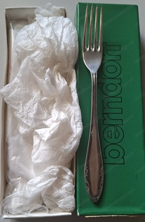 Berndorf Besteck, Italien, schwer Versilbert, 1950er, 110 Teile unbenutzt  Bild 8