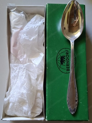 Berndorf Besteck, Italien, schwer Versilbert, 1950er, 110 Teile unbenutzt  Bild 4