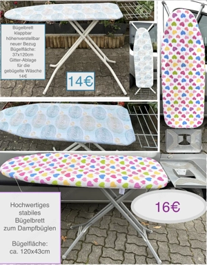 super Bügelbrett hohe Qualität ab 14Euro