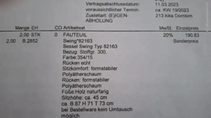 Fauteuil, 2 Polstersessel für insgesamt    100,-- Bild 4